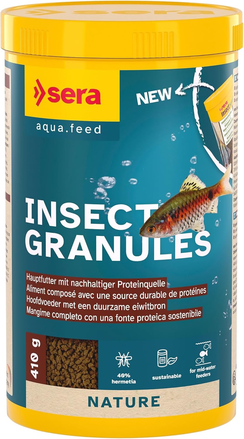 sera Insect Granules 1000 ml (410 g) Flockenfutter mit Insektenprotein Schwarze