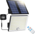 Realky Solar-Aussenlampe mit Bewegungsmelder, IP65, Fernbedienung, 5m Kabel