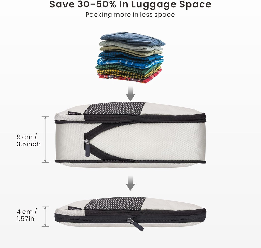 6er Kompressions Packing Cubes Koffer Reise Organizer Set
