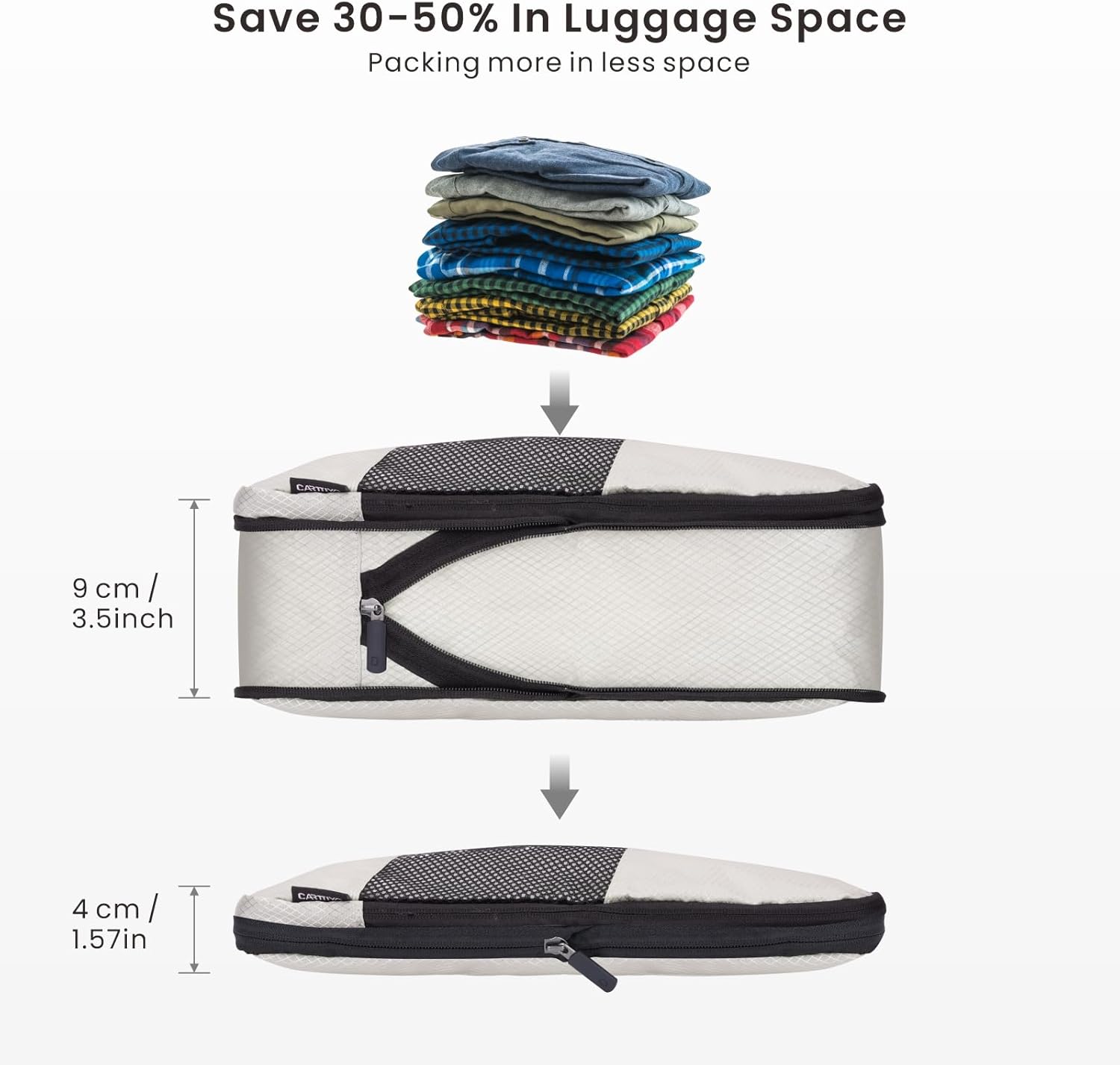 6er Kompressions Packing Cubes Koffer Reise Organizer Set
