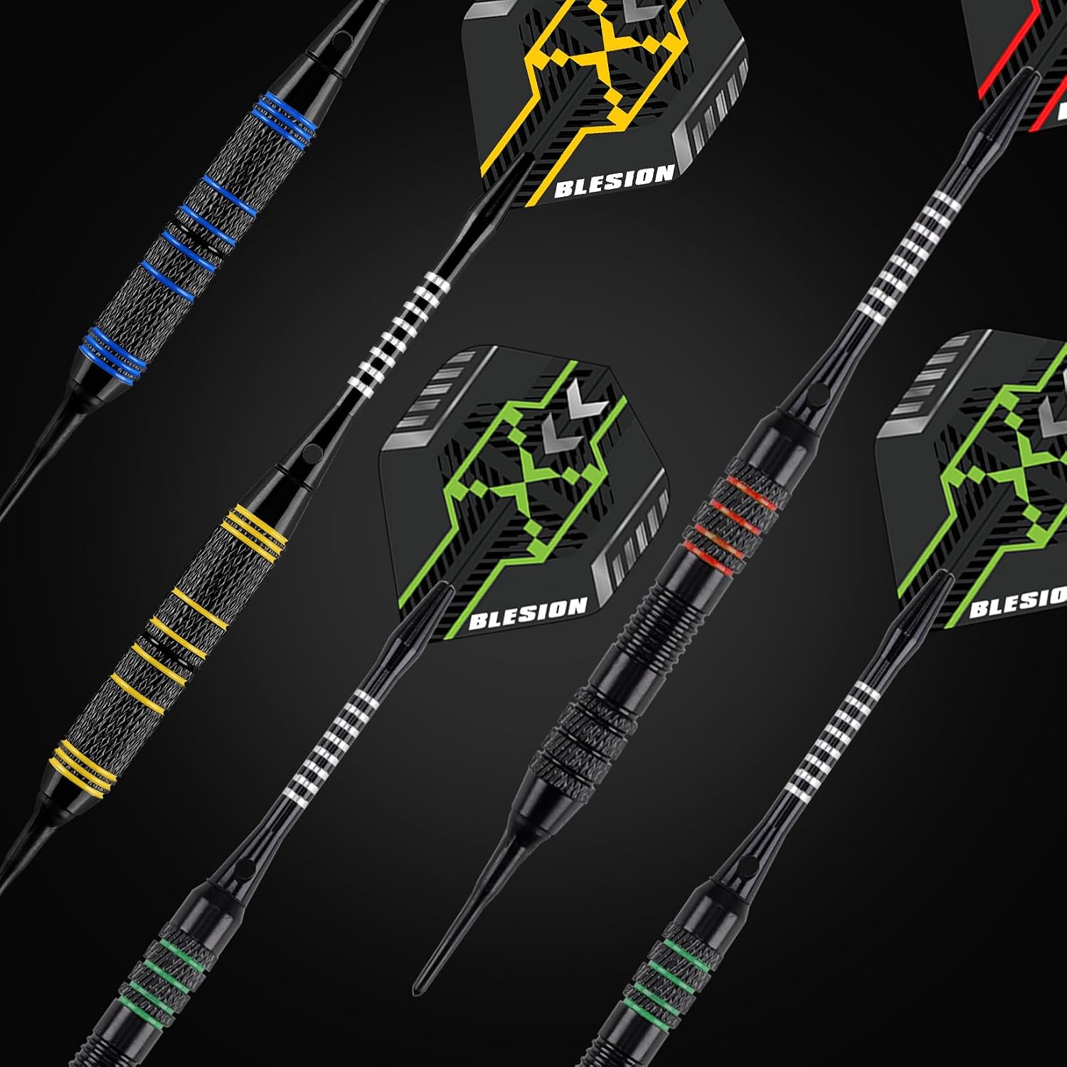 Dartpfeile Set 12 Stueck fuer elektronische Dartscheibe Zubehoer