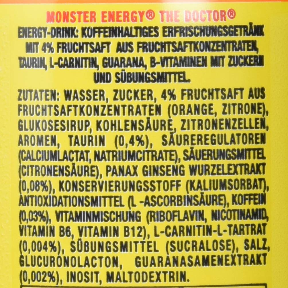 Monster Energy The Doctor Zitrone 12 x Dose Energydrink