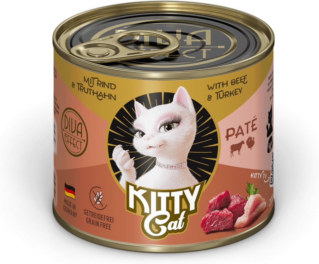 KITTY Katzen Nassfutter Paté Mix 6x400g Packung verschiedene Sorten get