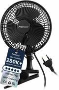 Pro Breeze Tischventilator 20 cm mit Clip, 2 Geschwindigkeiten, leise