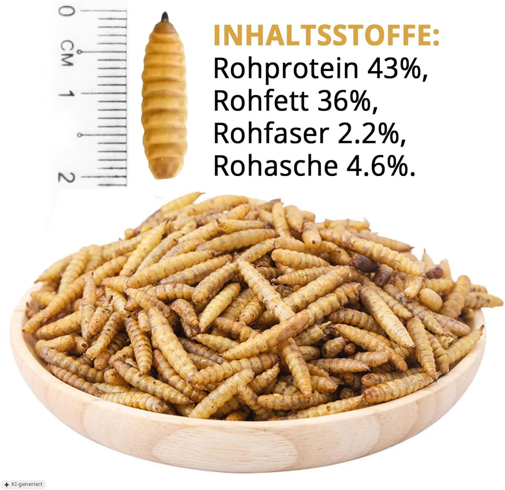 EWL Wasserfloehe getrocknet Daphnia Fischfutter, verschiedene