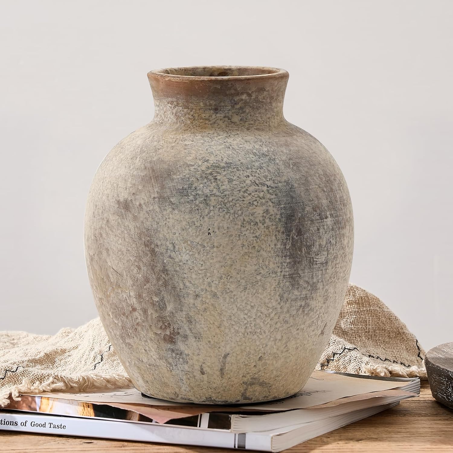 Keramik-Blumenvase 15,2 cm Bohemian Stil rustikal Heimdekoration