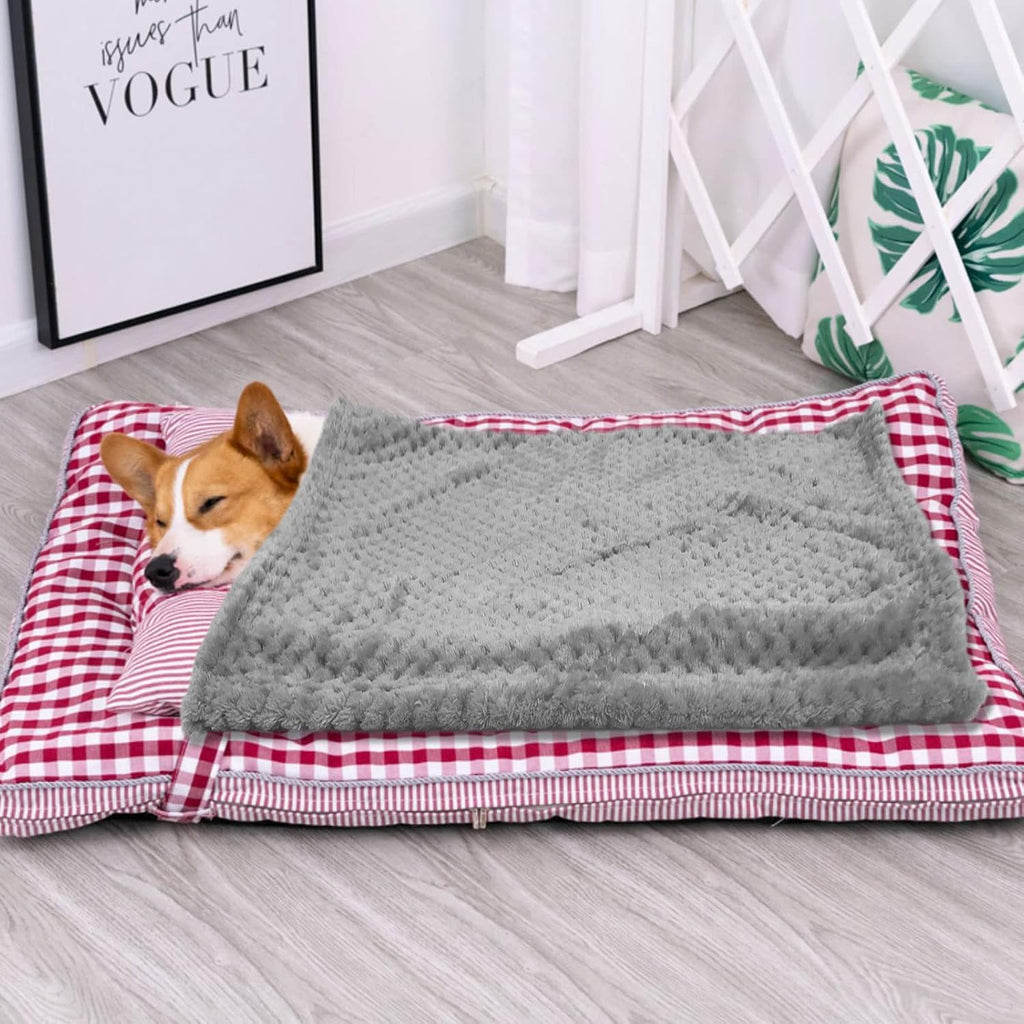 TSHAOUN Hundedecke 70x50 cm doppelseitig Fleece weich Katze Haustier