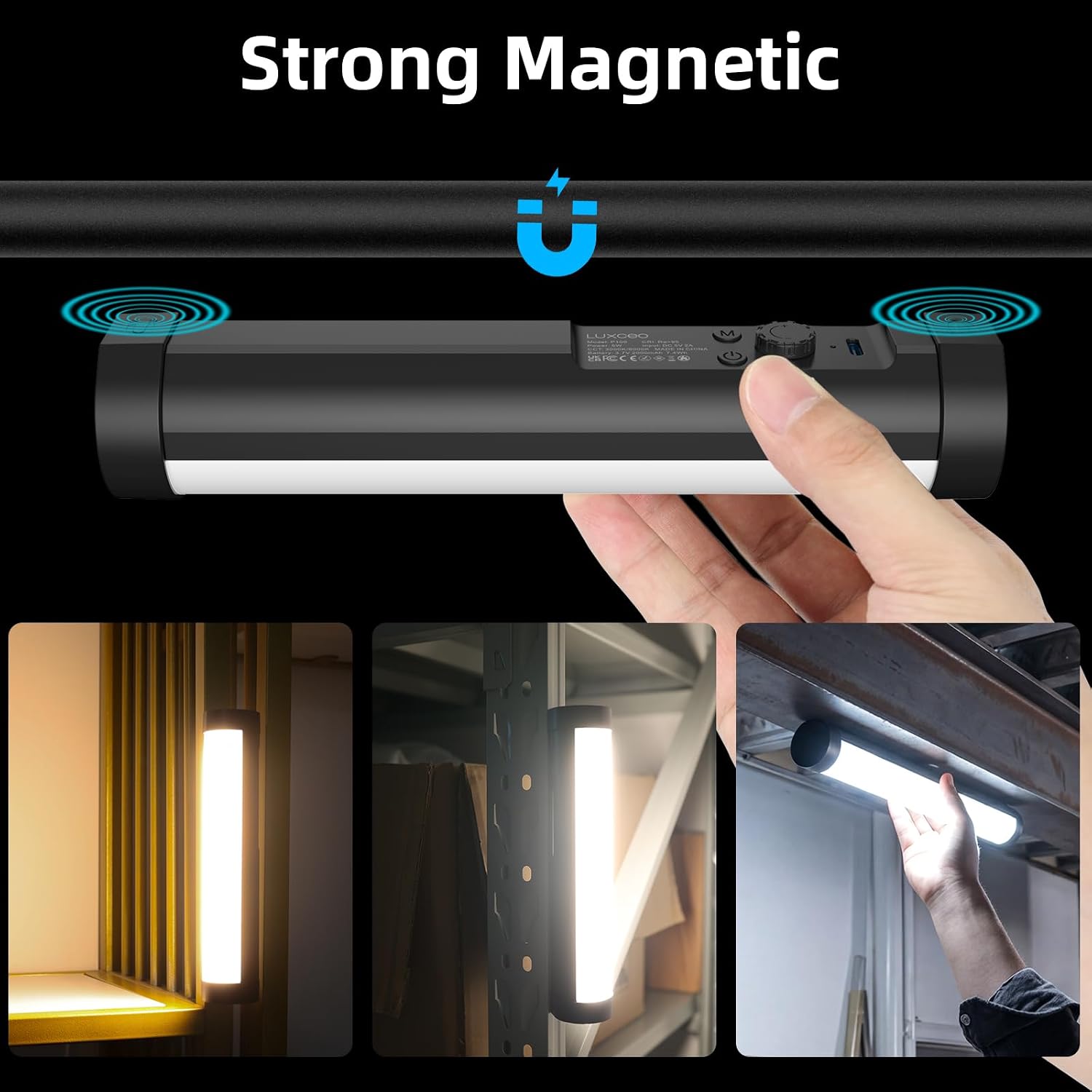 P100 LED Videoleuchte RGB 2000-6000K Mini tragbar Fotografie Video TikTok