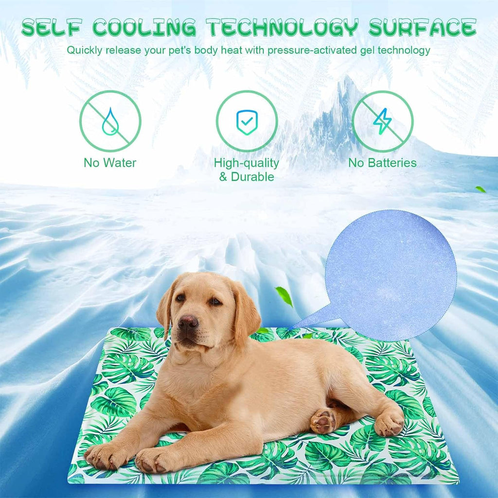 Ninonly Kuehlmatte 50x65 cm fuer Hunde und Katzen selbstkuehlend wasserdicht