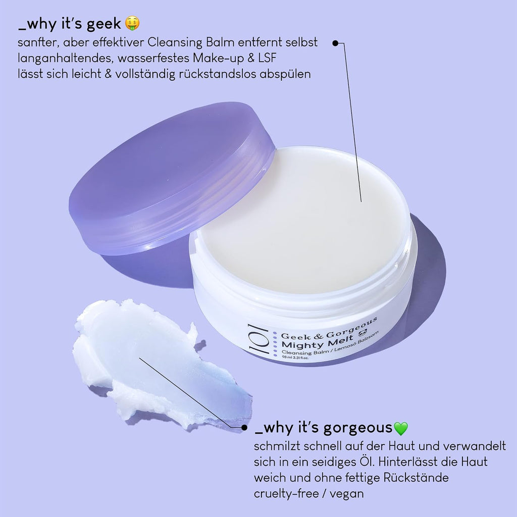 Geek & Gorgeous Mighty Melt Cleansing Balm 98 ml sanfter Reinigungsbalsam