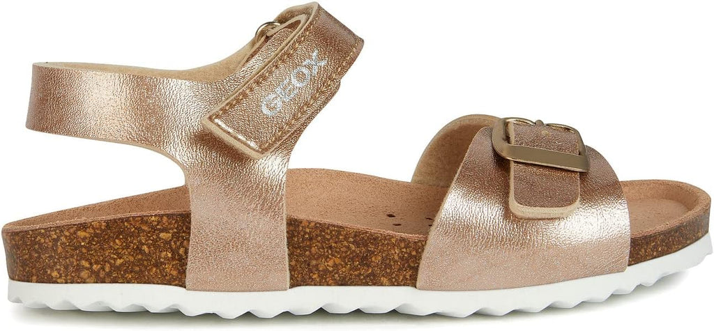 Geox J Adriel Girl C Sandalen Maedchen Leder Klettverschluss