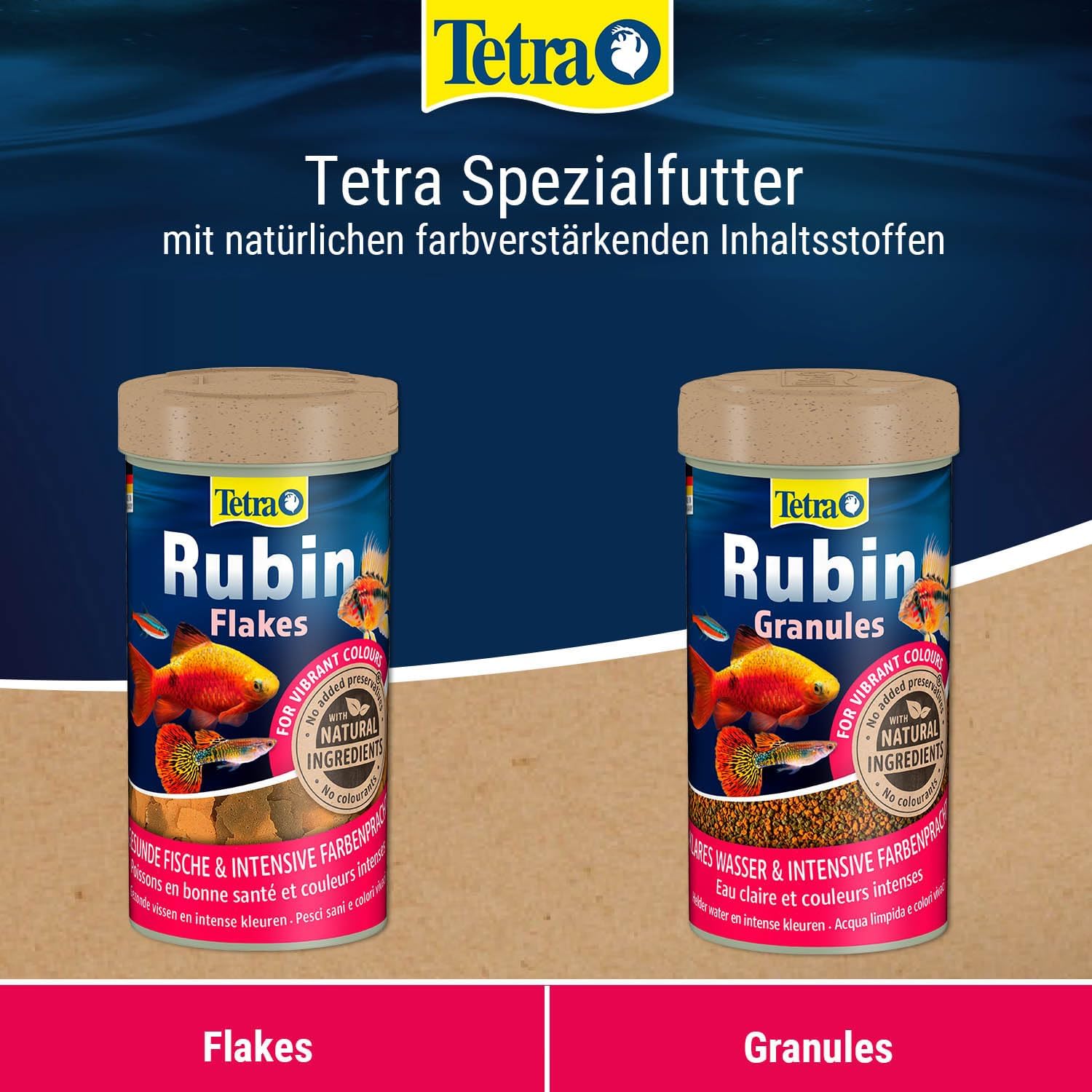 Tetra Rubin Granules Fischfutter 250 ml Granulat Farbverstaerker