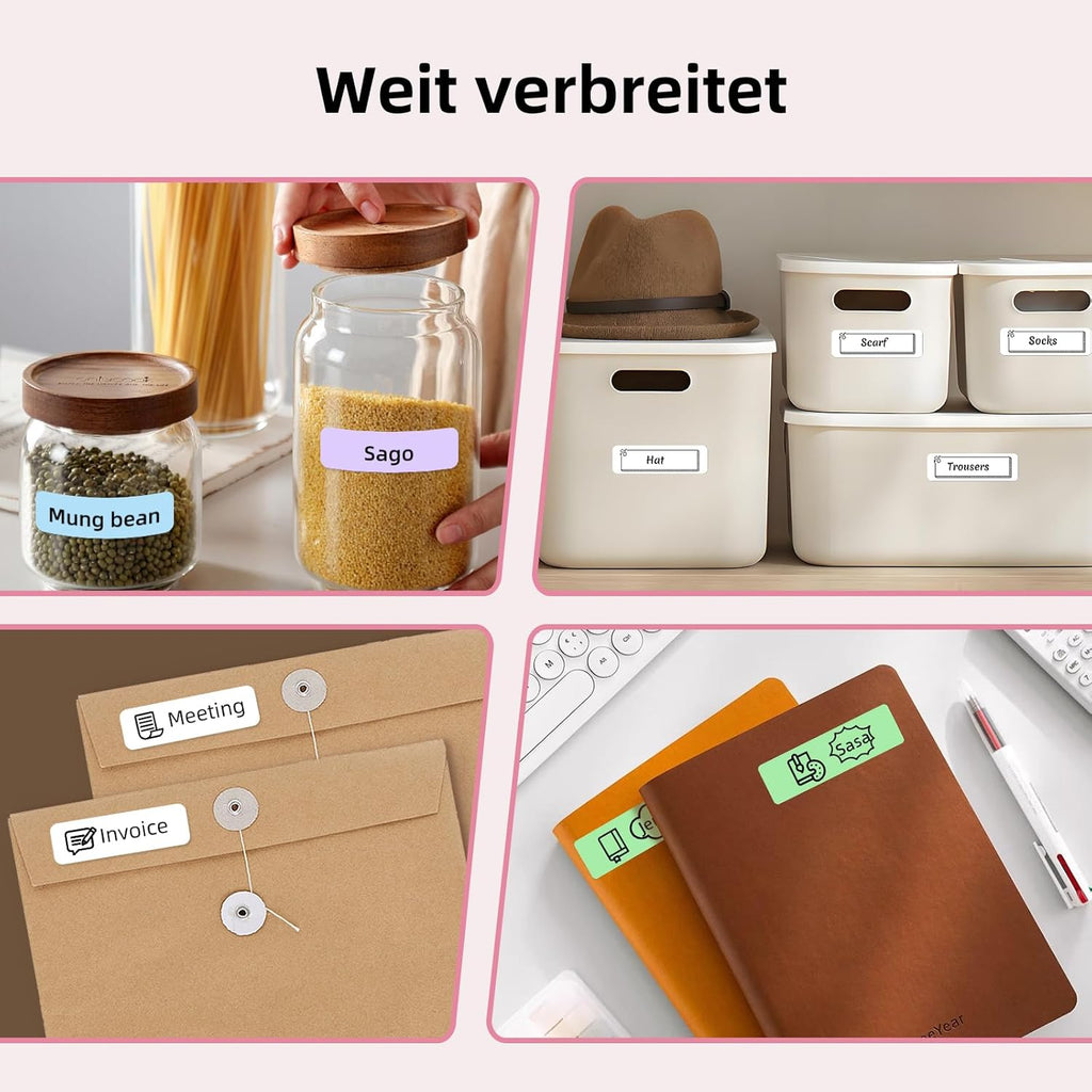 ORGSTA S001 Etikettendrucker Bluetooth 2000 mAh Selbstklebend Label Printer