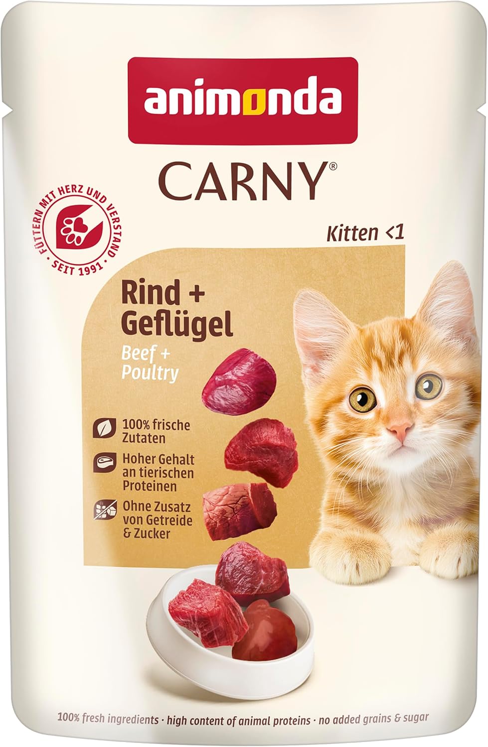 Animonda Carny Gefluegel Mix Katzenfutter nass getreidefrei