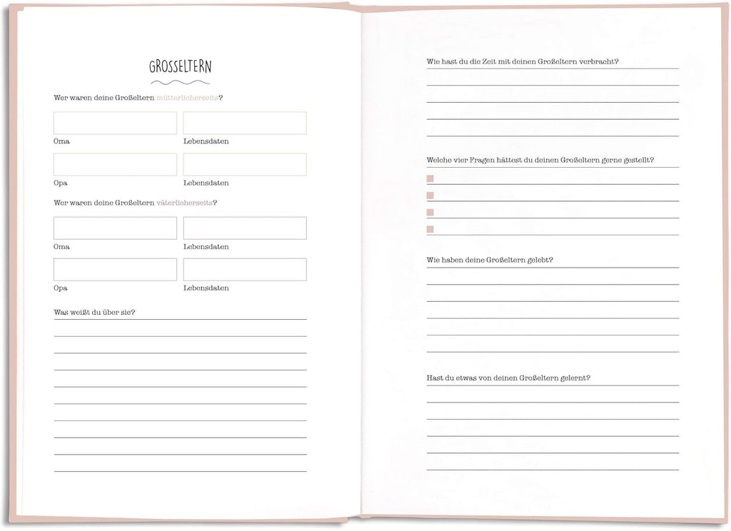 Muetter Ausfuellbuch Erinnerungsbuch persoenliches Fragebuch Geschenkidee Groesse Deu