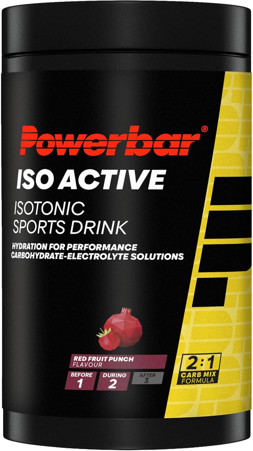 Isoactive Red Fruit Isotonisches Sportgetraenk mit 5 Elektrolyten verschie