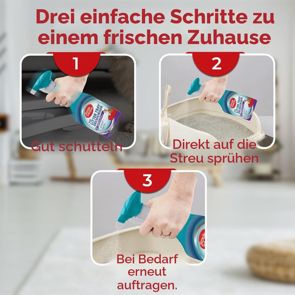 Simple Solution Geruchsentferner Katzenstreu 500 ml enzymatische Reinigung