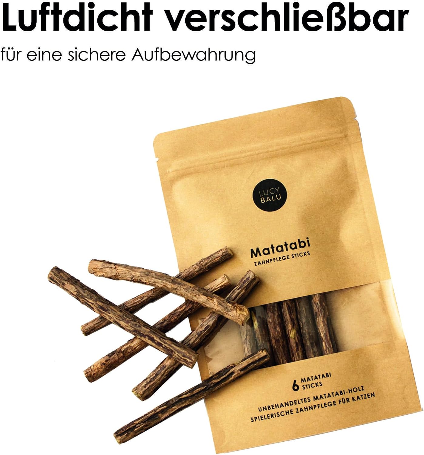 Katzen Kauholz Matatabi Sticks Zahnreinigung Spielzeug 6 Stueck
