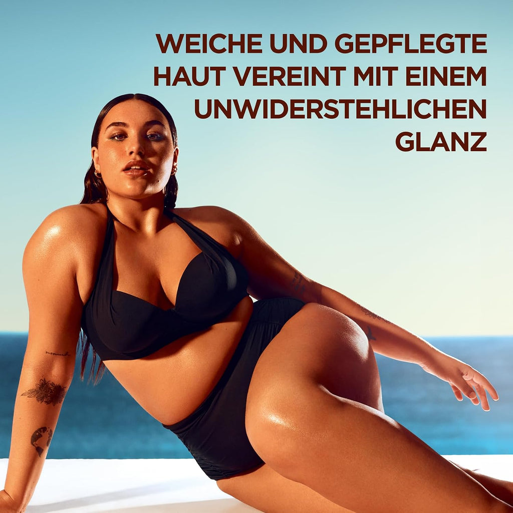 Garnier Ambre Solaire Ideal Bronze Braeunungsoel 200ml Kokosduft fuer dunkle Haut