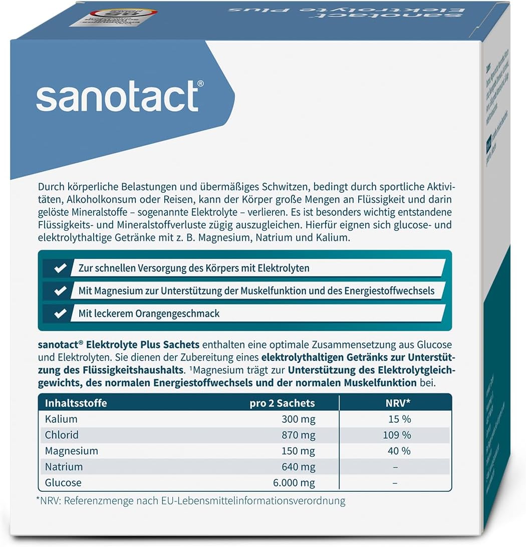 Sanotact Elektrolyte Pulver - 50 Stueck Hydration Sport Elektrolyt Tabletten