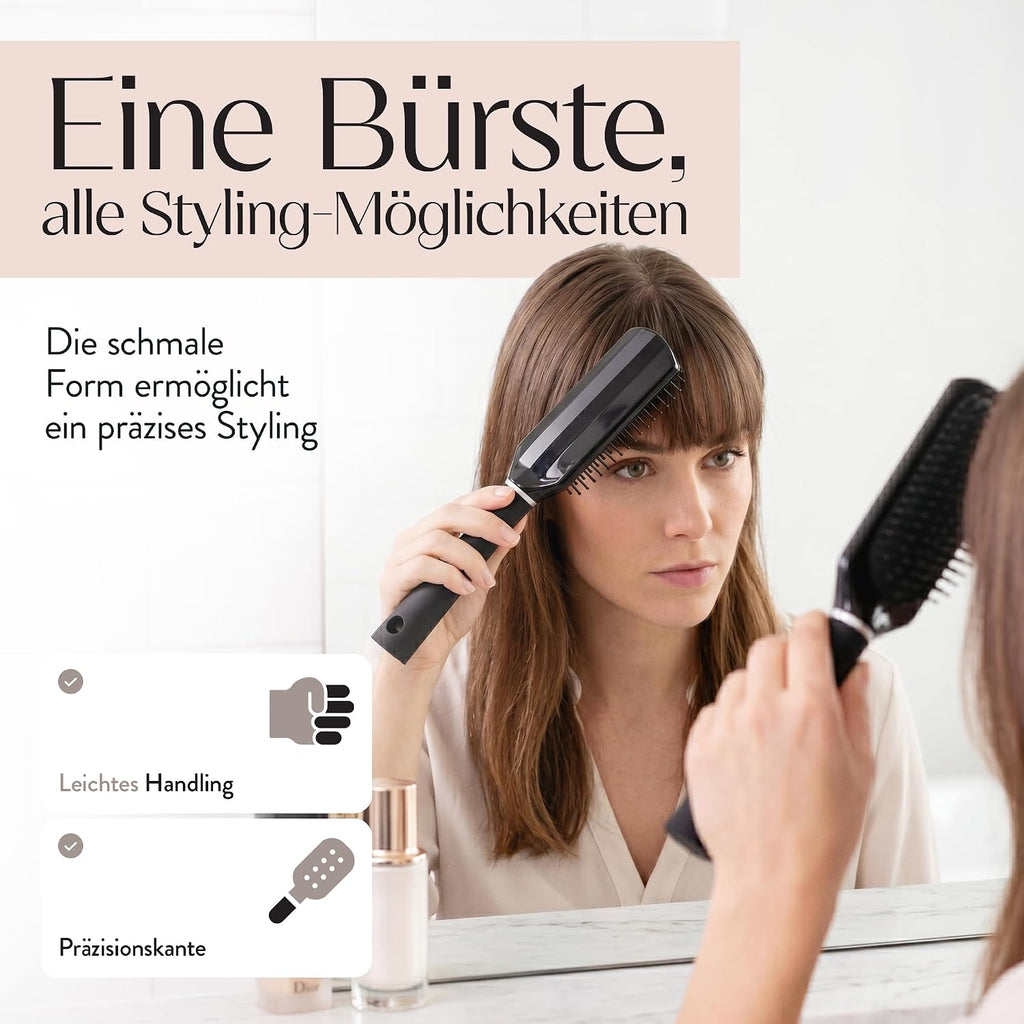 PARSA Beauty Haarbuerste lang schmal schwarz ohne Ziepen