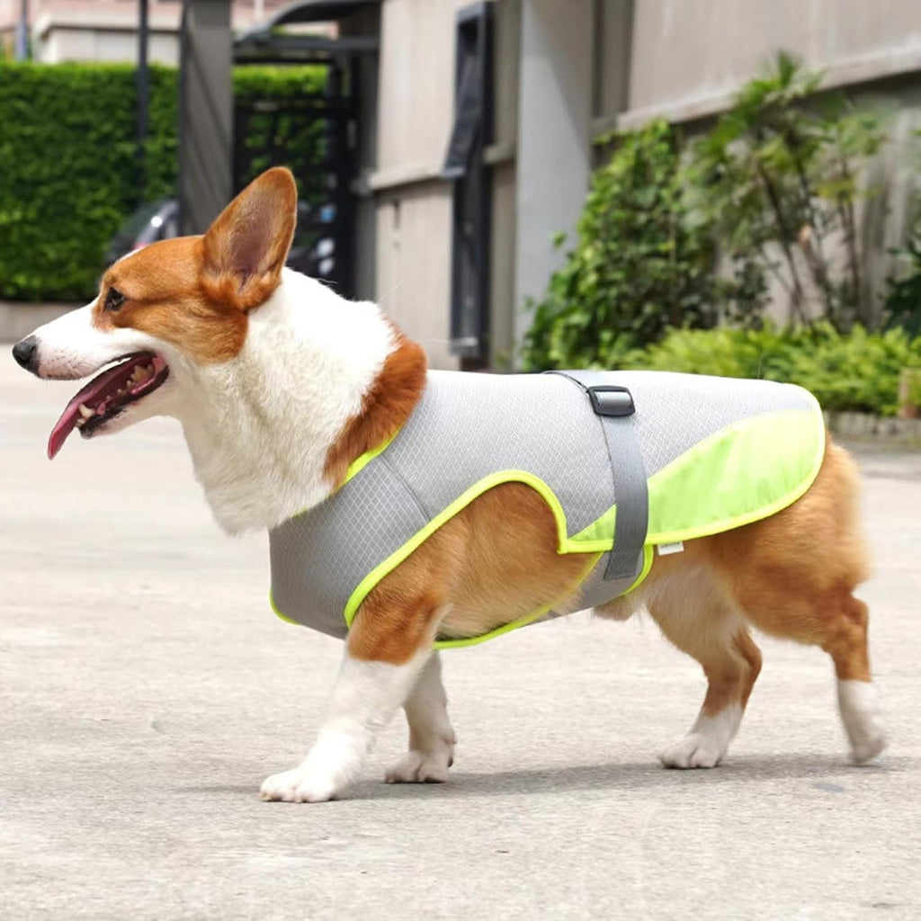 TYXHXTF Hundekuehlweste mit D-Ring Sommer Kuehljacke fuer Hunde Wandern Training
