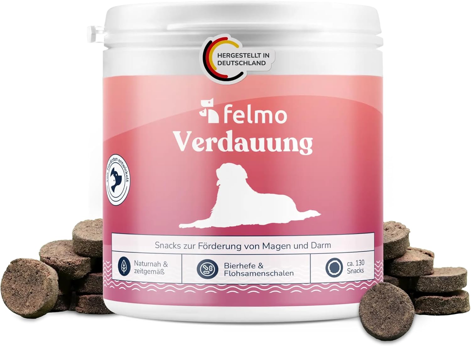 Verdauungs-Snacks fuer Hunde mit Bierhefe Insekten Vollfett getreidefre