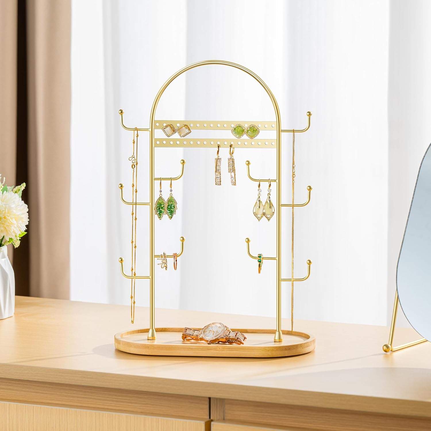 Niffgaff Schmuckstaender Organizer Schmuckaufbewahrung Jewelry Organizer