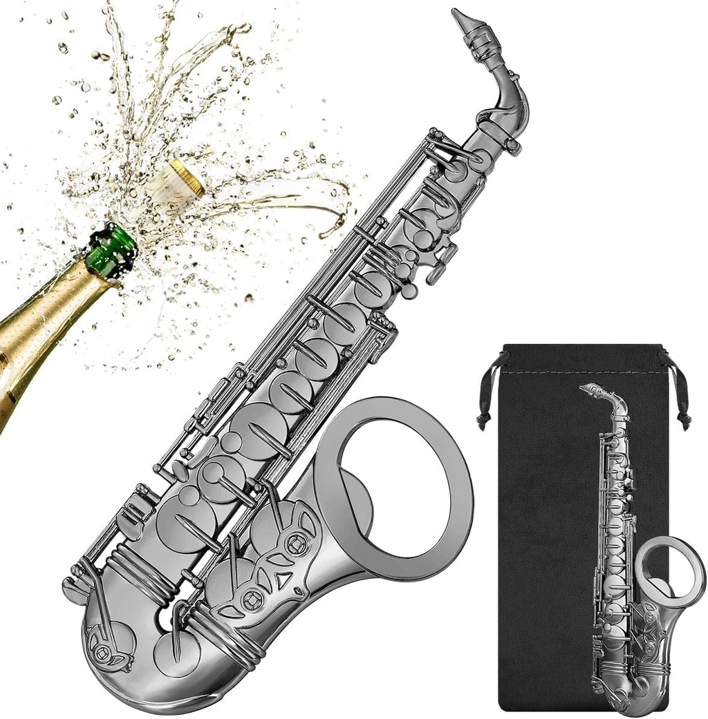 Saxophon Flaschenoeffner Bronze Geschenk fuer Musiker Maenner Frauen