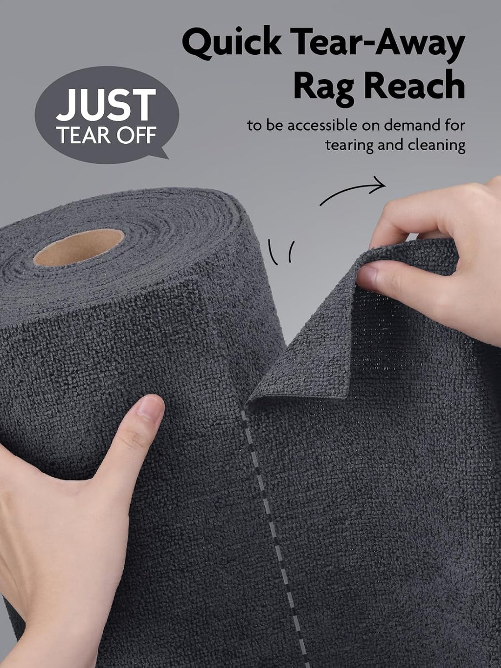 Mikrofaser Reinigungstuecher 75 Stueck Rolle 30 x 30 cm weich fusselfrei