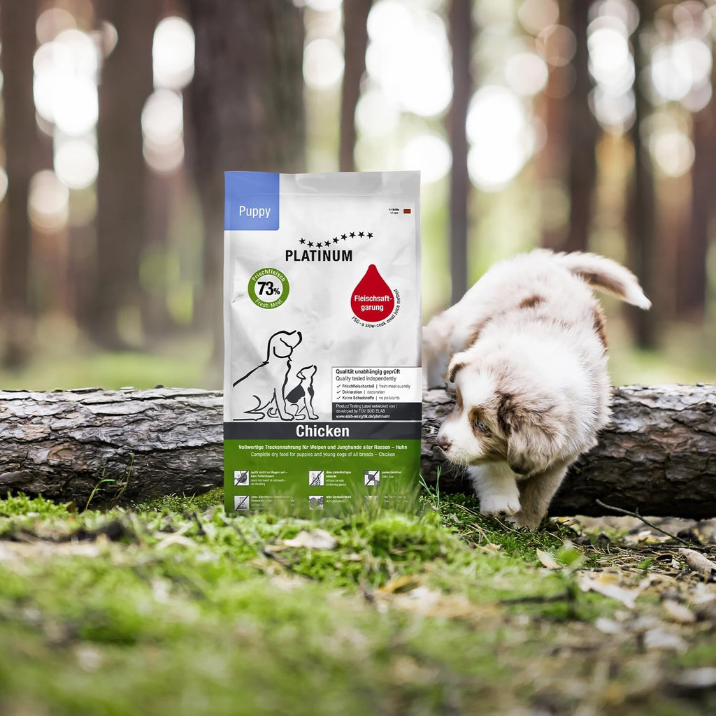 PLATINUM Puppy Chicken Hundefutter 5kg Trockenfutter fuer Welpen und Junghunde