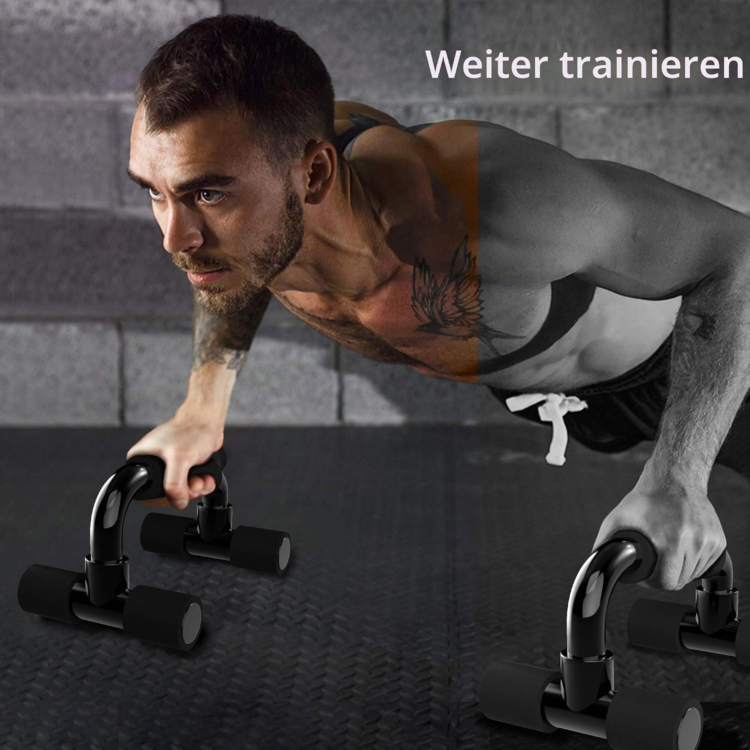 Liegestuetzgriffe Push Up Bars Parallettes Staender Fitness Trainingsgriffe