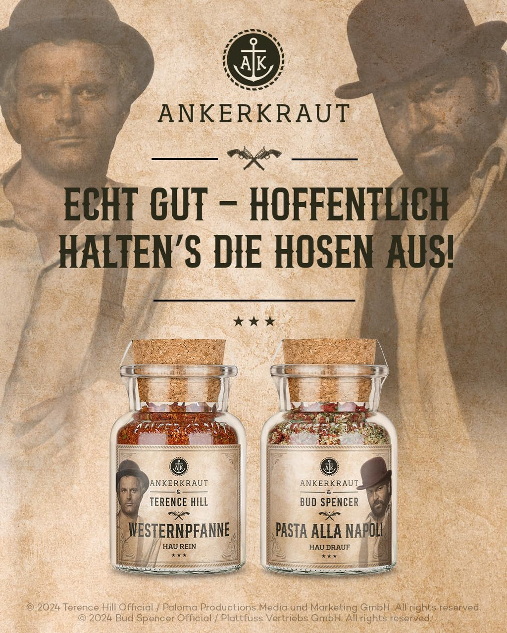 Ankerkraut Bud Spencer Terence Hill Gewuerzbox Geschenkset verschiedene Sorten