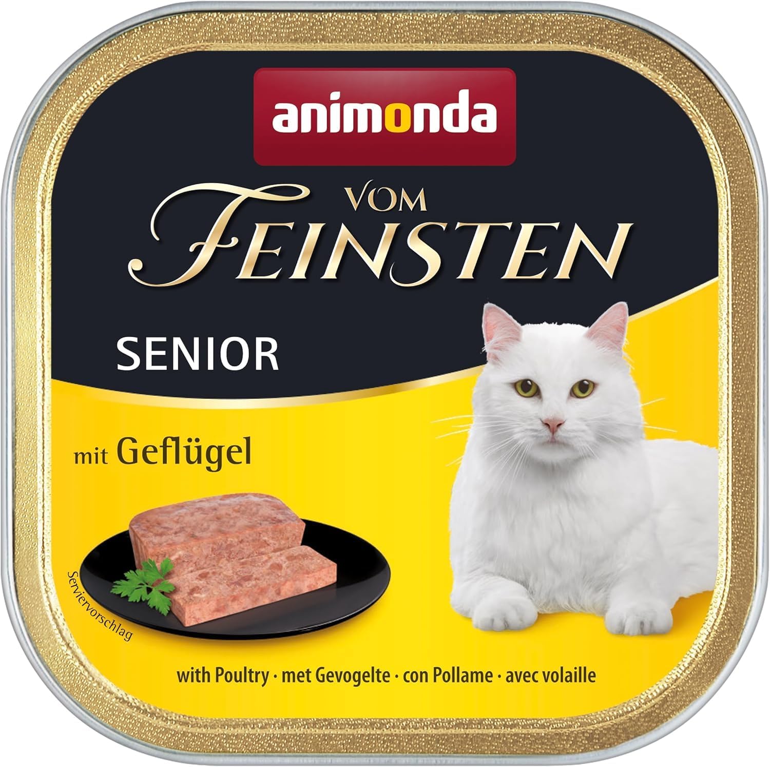 Animonda Vom Feinsten Senior Gefluegel Katzenfutter nass 32x100g, verschiedene So