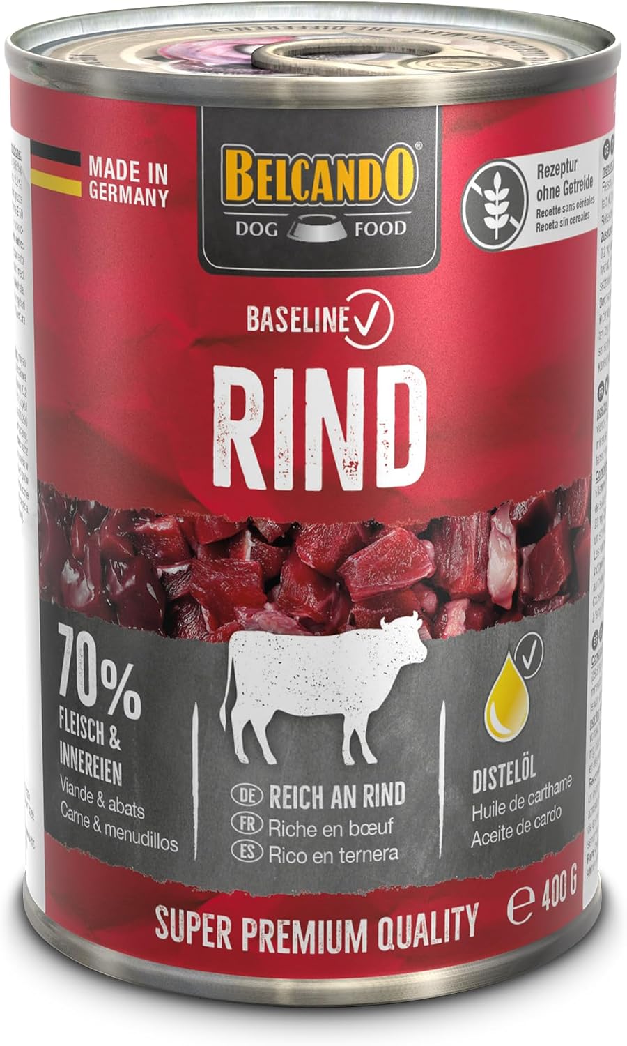 BELCANDO Baseline Nassfutter Lamm fuer ausgewachsene Hunde 6x800g versc