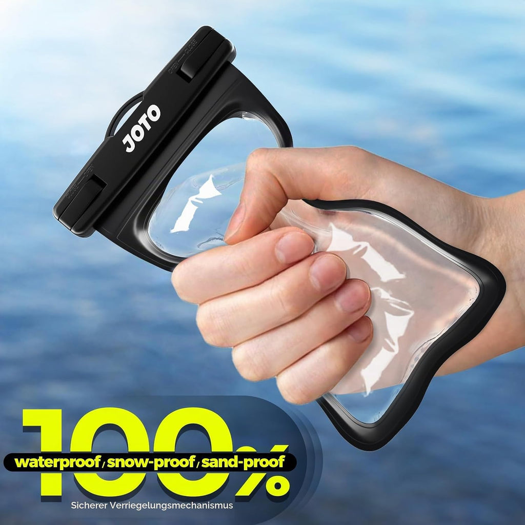 JOTO wasserdichte Handytasche IPX8 bis 7" Universal Huelle Schwarz