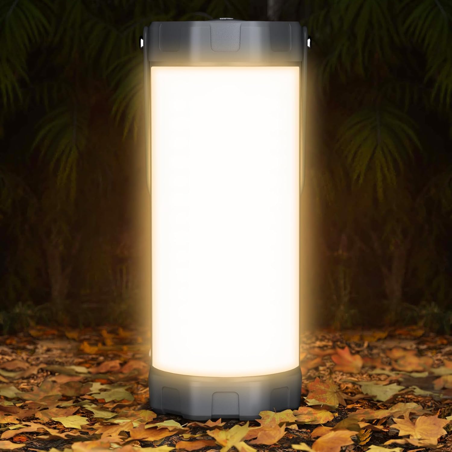 Glocusent Campinglampe 5000mAh mit 5 Helligkeitsstufen, SOS, IP68, 80 Std
