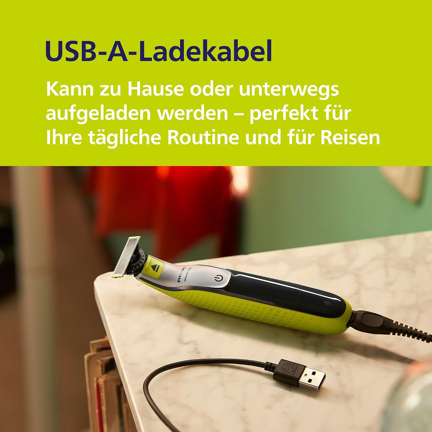 Philips OneBlade 360 QP2834 Gesicht und Koerper Rasierer Trimmer nass/trocken