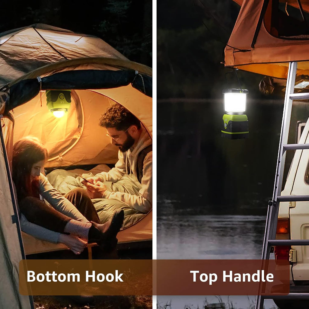 LE LED Campinglampe 1000 Lumen dimmbar 3 Stufen batteriebetrieben