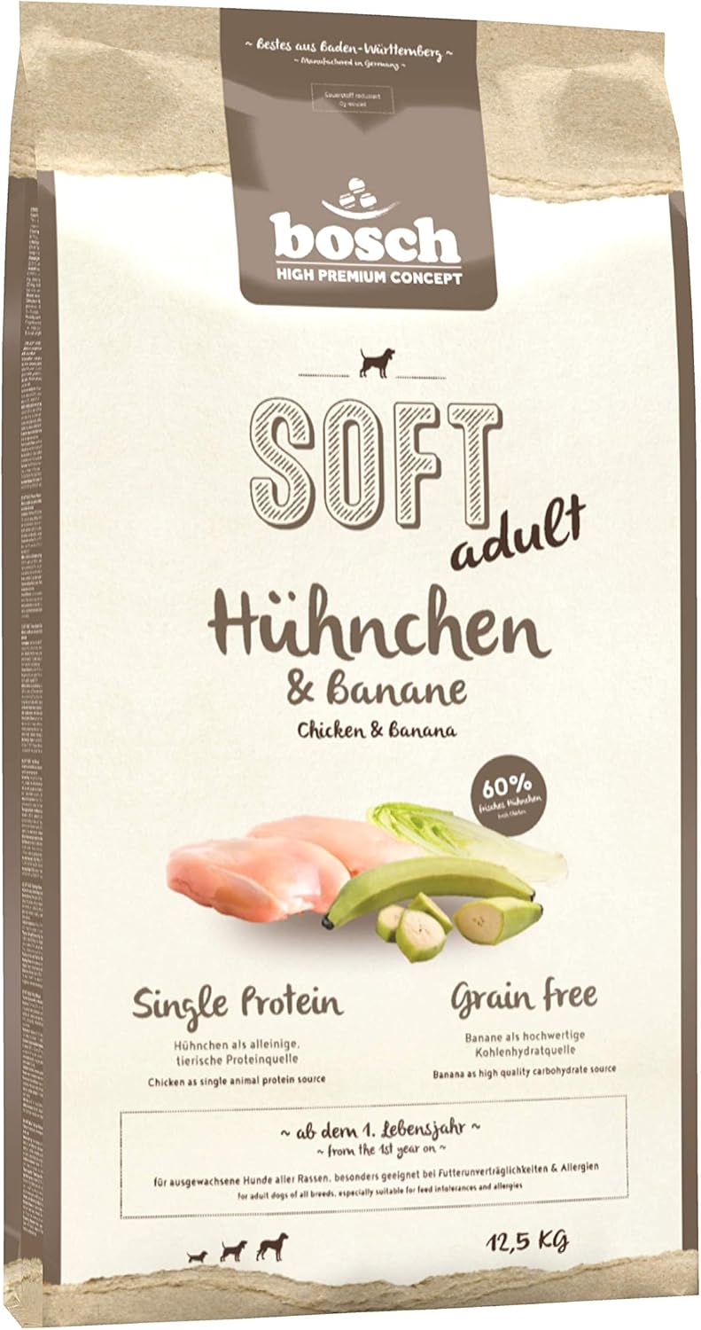 bosch HPC Soft Hundefutter Huehnchen & Banane getreidefrei Single Protein