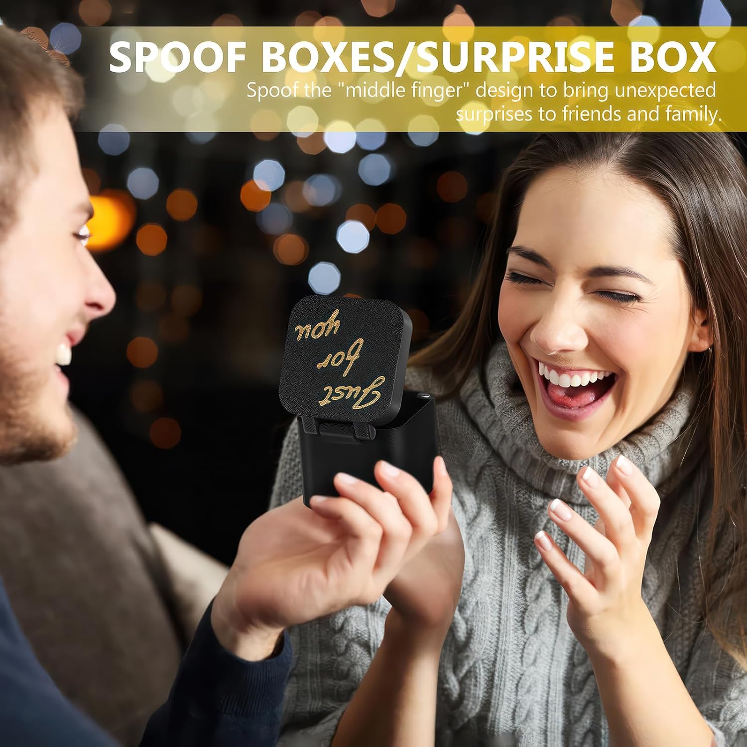 Mittelfinger Geschenkbox - lustiger Streichartikel fuer Buero und Party