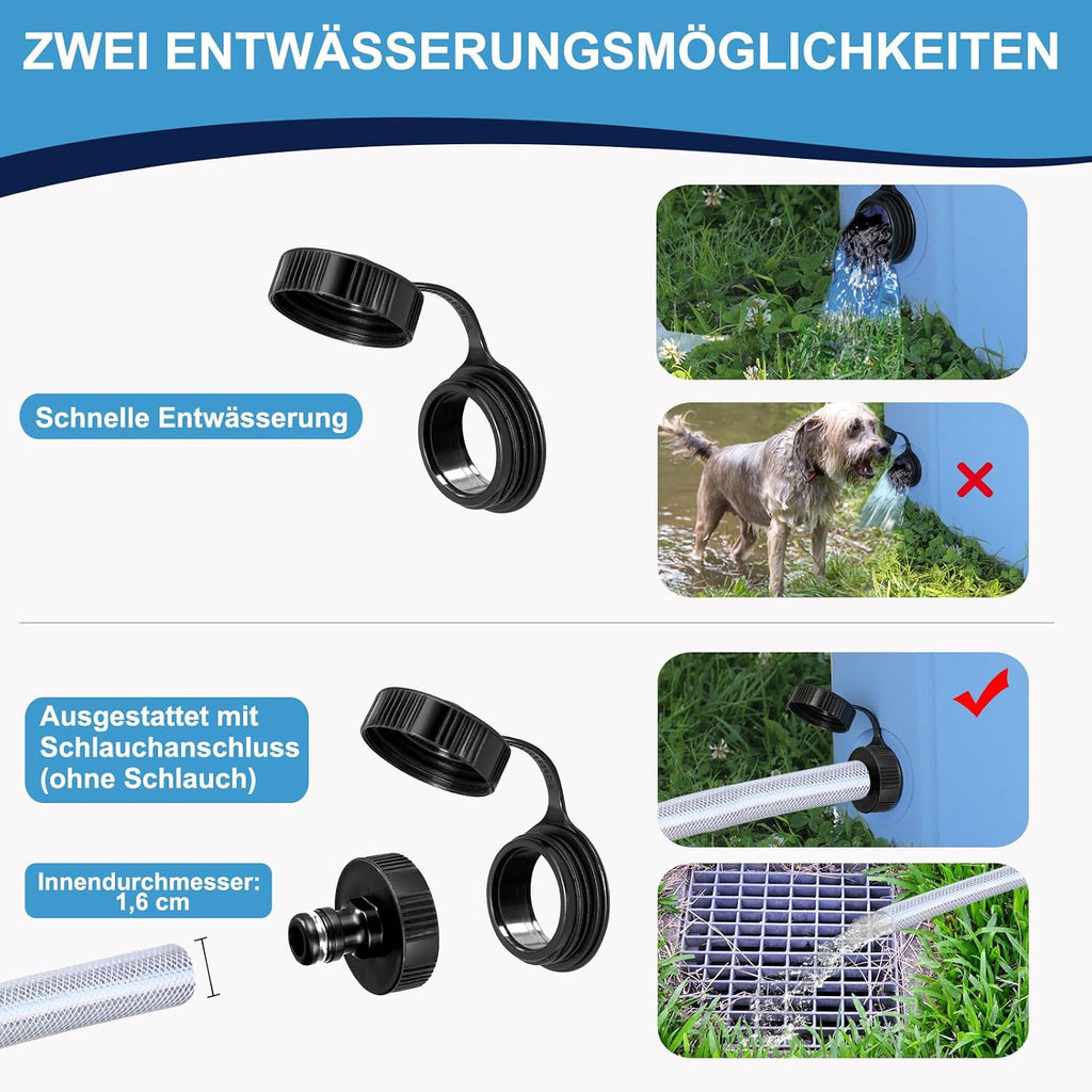 Faltbarer Hundepool 80×20 cm, rutschfestes verdicktes PVC Planschbecken