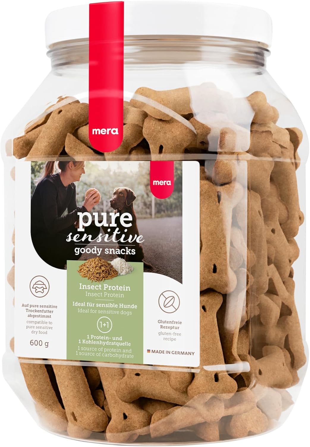 MERA Pure Sensitive Goody Snack Insect 600g Hundeleckerli Insektenprotein gluten