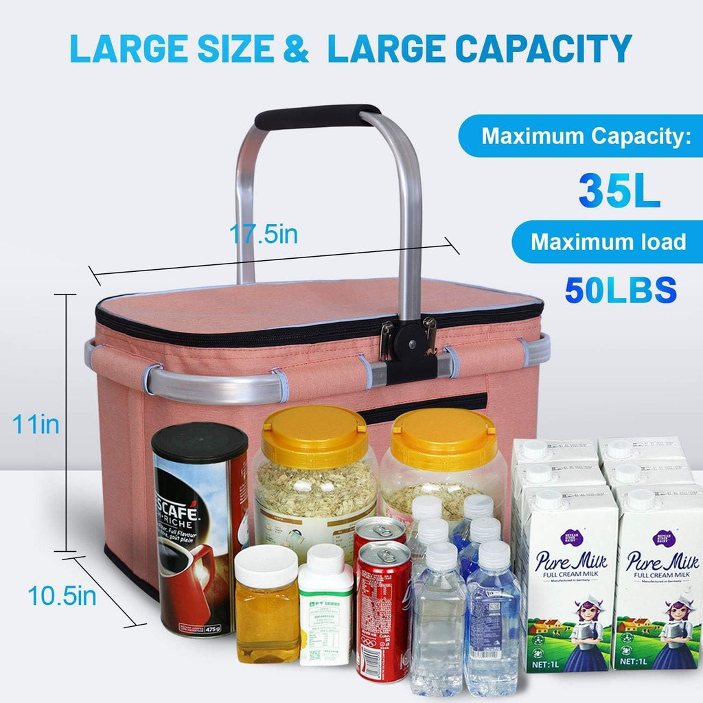 faltbare isolierte Kuehltasche wasserdicht fuer Camping Picknick
