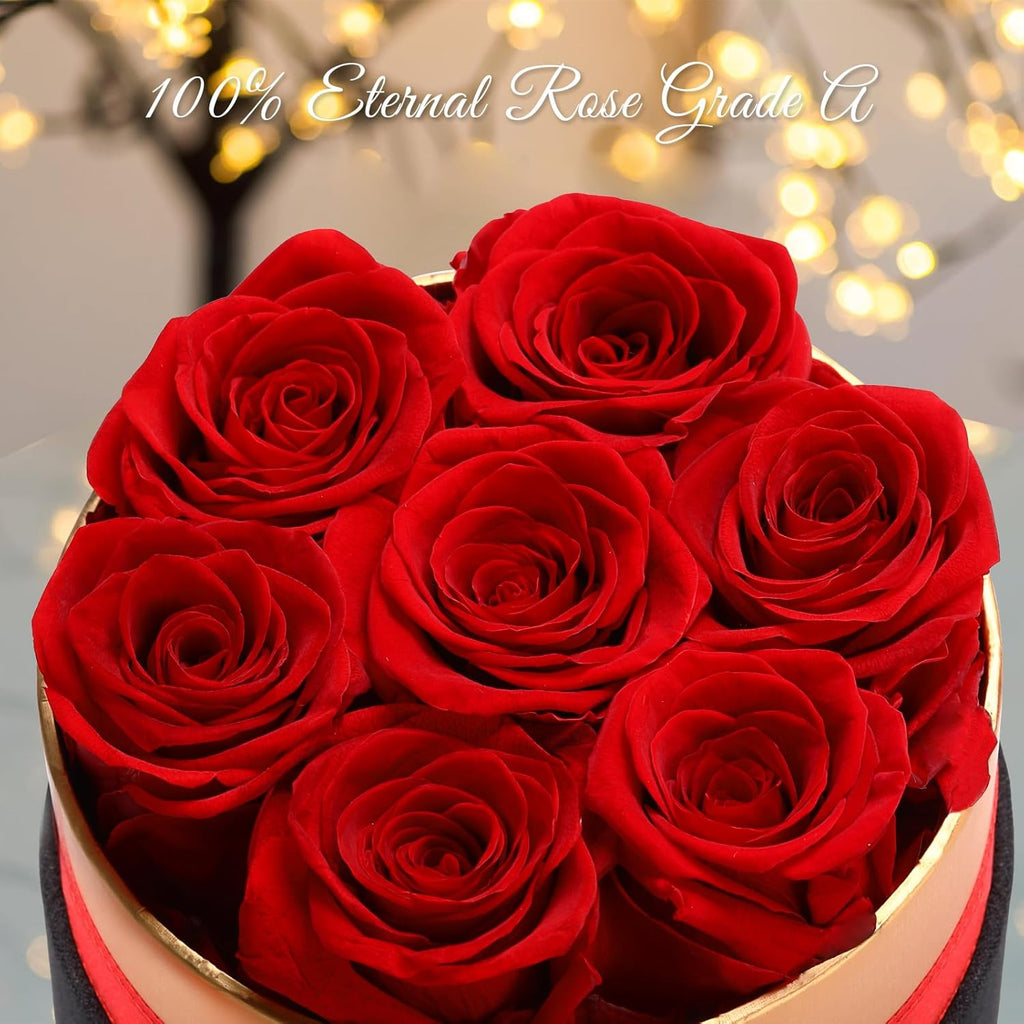 Ewige Rose Geschenk fuer Frauen Mama Freundin konservierte Rose im Geschenkset