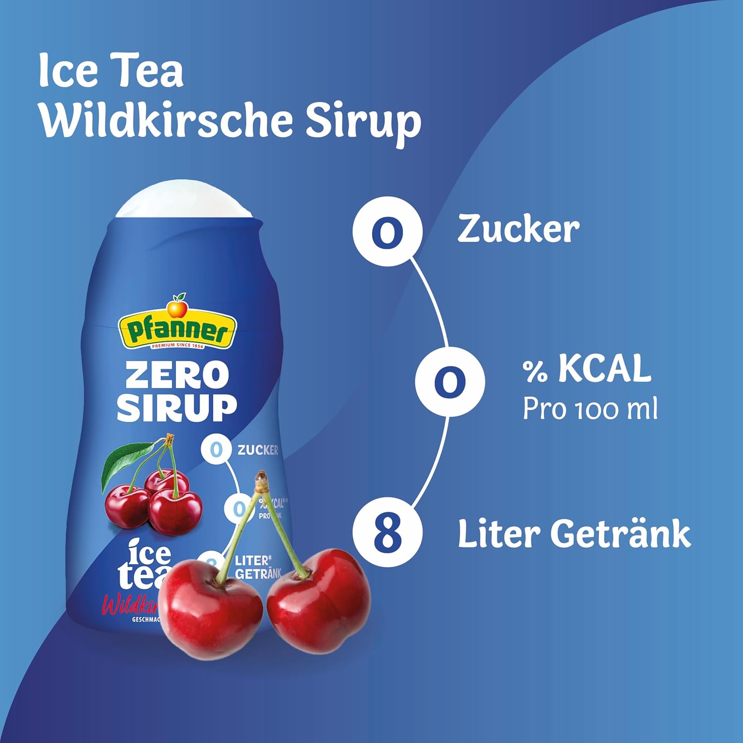 Pfanner Zero Sirup Der Weisse zuckerfrei ergibt verschiedene Sorten
