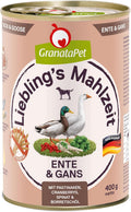 GranataPet Liebling's Mahlzeit Ente & Gans Nassfutter fuer Hunde