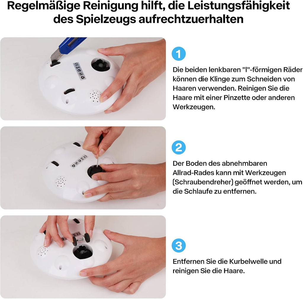 Interaktives Katzen-Spielzeug UFO mit Katzenangel USB Ladefunktion