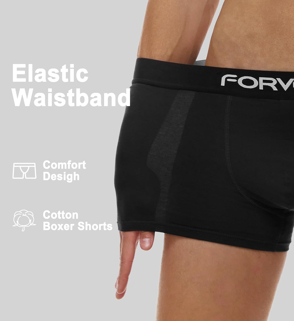 FORVEVO Boxershorts Herren 12er Pack Baumwolle atmungsaktiv S-4XL