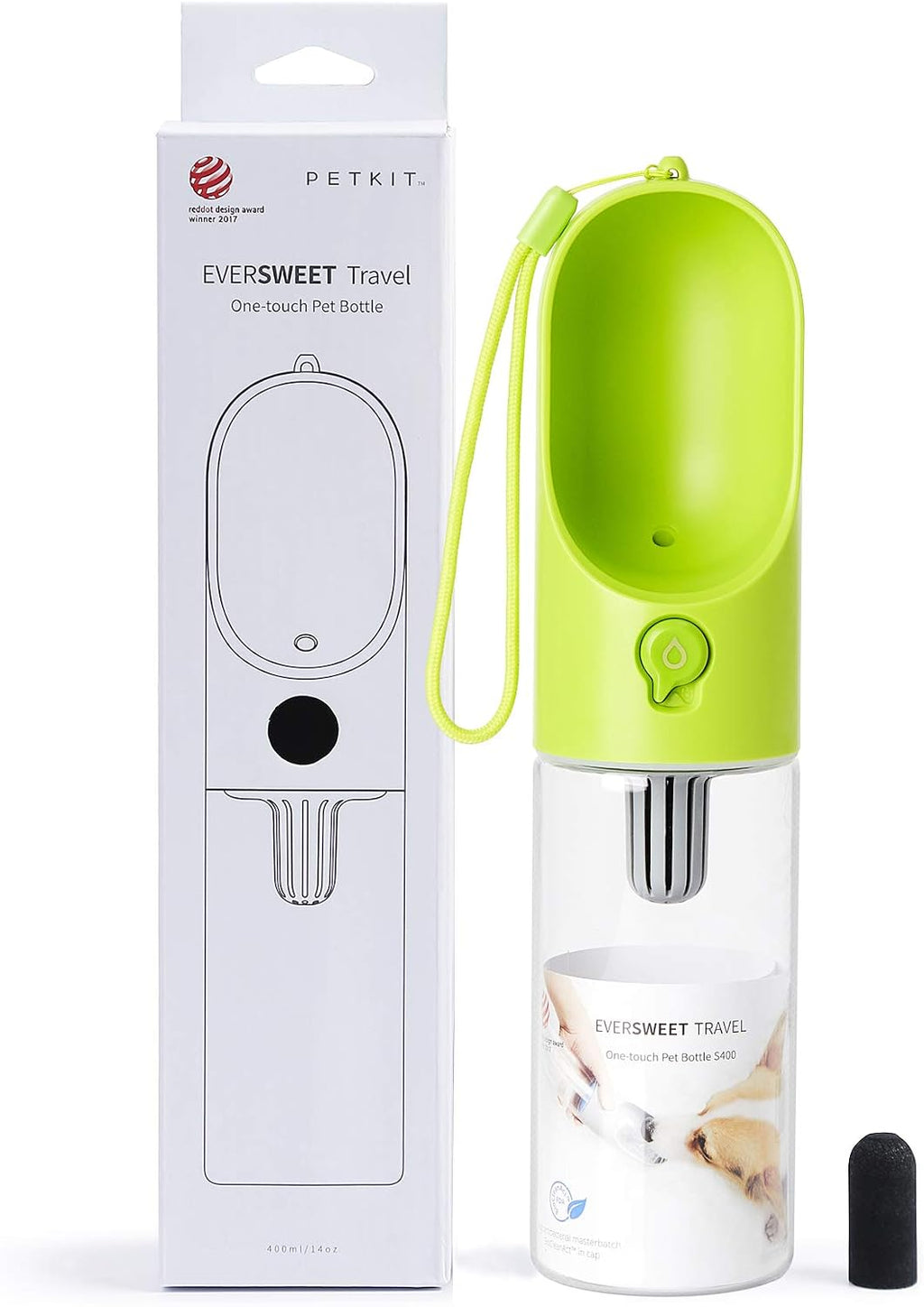 PETKIT Eversweet Hundetrinkflasche faltbar auslaufsicher fuer unterwegs